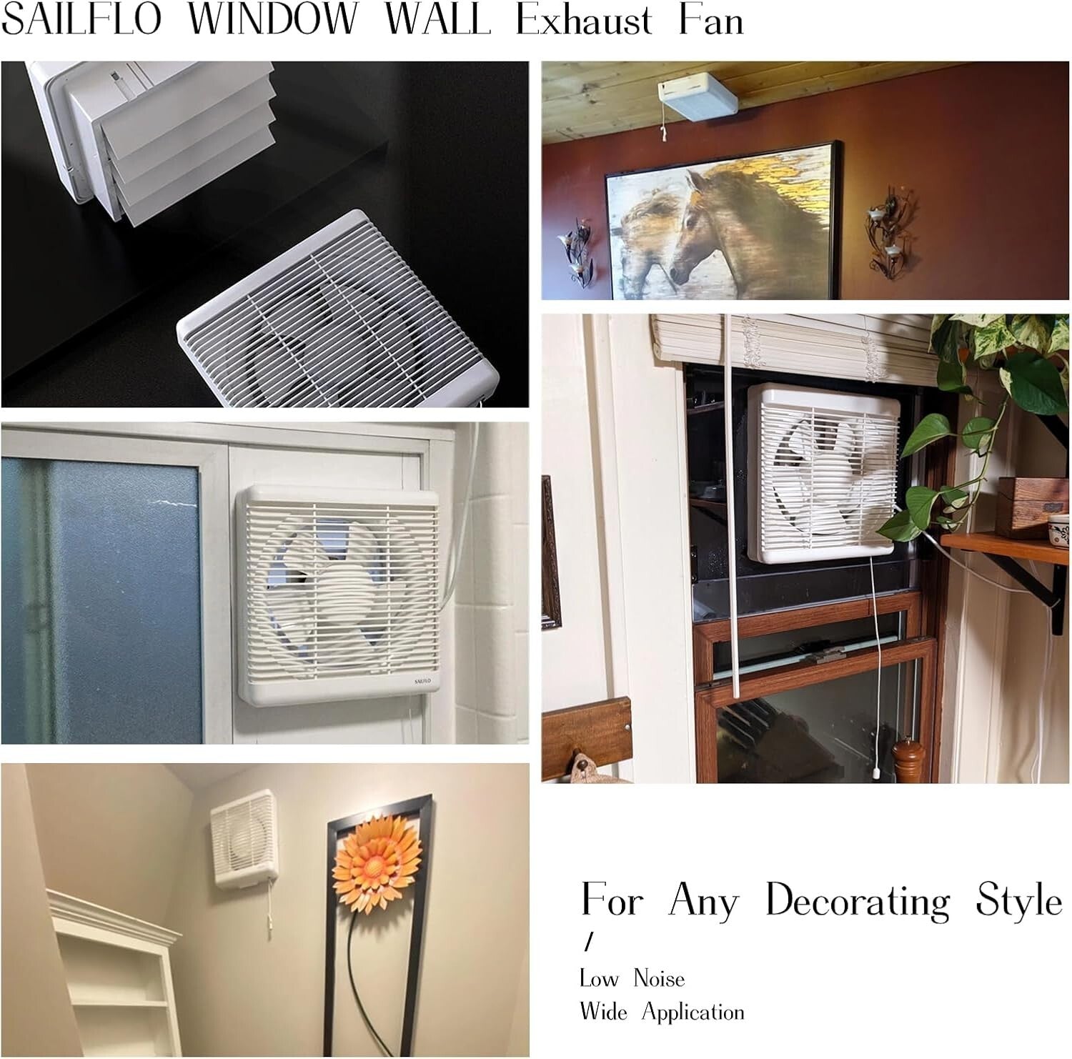 Wall-Mounted 12" Ventilation Fan with Reversible Airflow & Remote Control