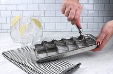Load image into Gallery viewer, Vintage 18/8 Stainless Steel Ice Cube Tray - 18 Slot Dishwasher Safe Design