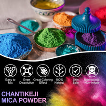 Load image into Gallery viewer, Professional Natural Mica Powder - 10g Each, 144 Stunning Colors for Arts