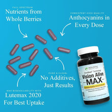 Load image into Gallery viewer, Vision Alive Max - Eye Health Supplement with 8 Natural Ingredients, 30 Capsules