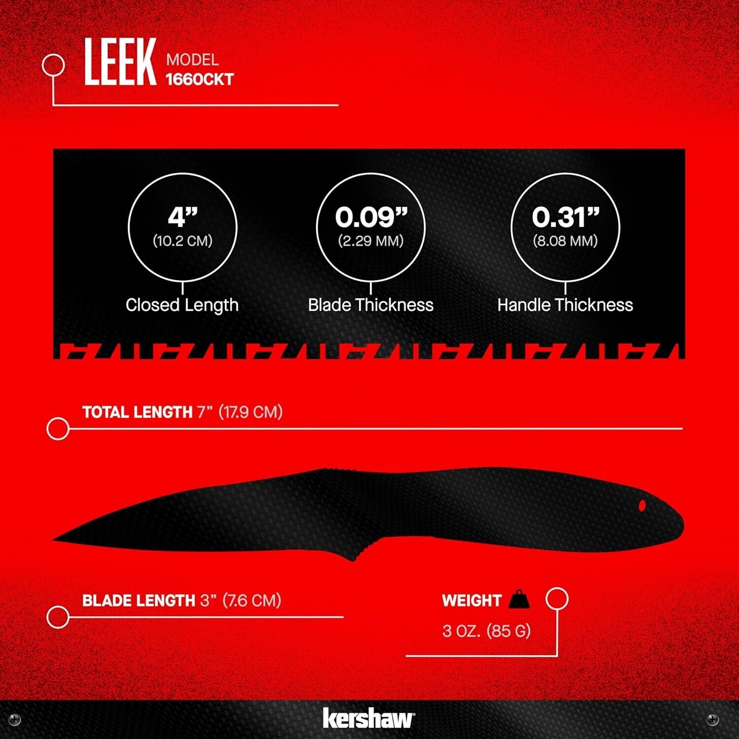 Kershaw 3-Inch Folding Knife - SpeedSafe Assisted Opening & Locking Mechanism