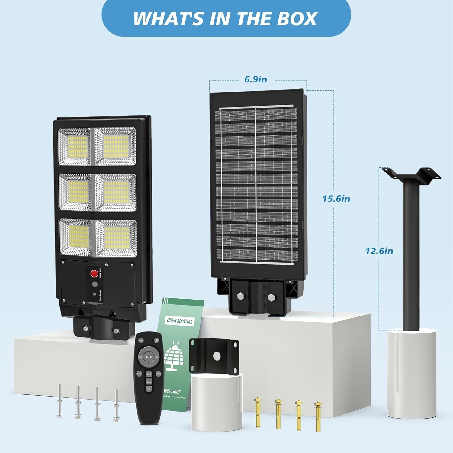 Intelligent Motion Sensor Solar Lights - 270 LED Outdoor Floodlight with Remote