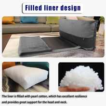 Load image into Gallery viewer, Adjustable Velvet Headrest Pillow - Non-Slip Neck Support for Recliners in Gray