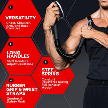 Load image into Gallery viewer, Unisex Manual Power Twister Bar - Upper Body Exercise with Rubber Grip Handles