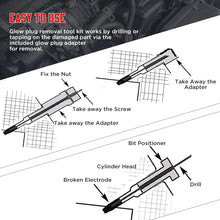Load image into Gallery viewer, Professional Glow Plug Removal Tools - 22 Piece Kit with Heavy-Duty Toolbox