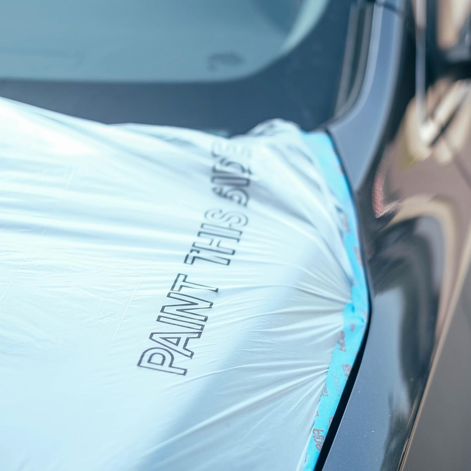 Clear Plastic Sheeting 10 Micron 16 x 350 ft - Premium Automotive Masking Film