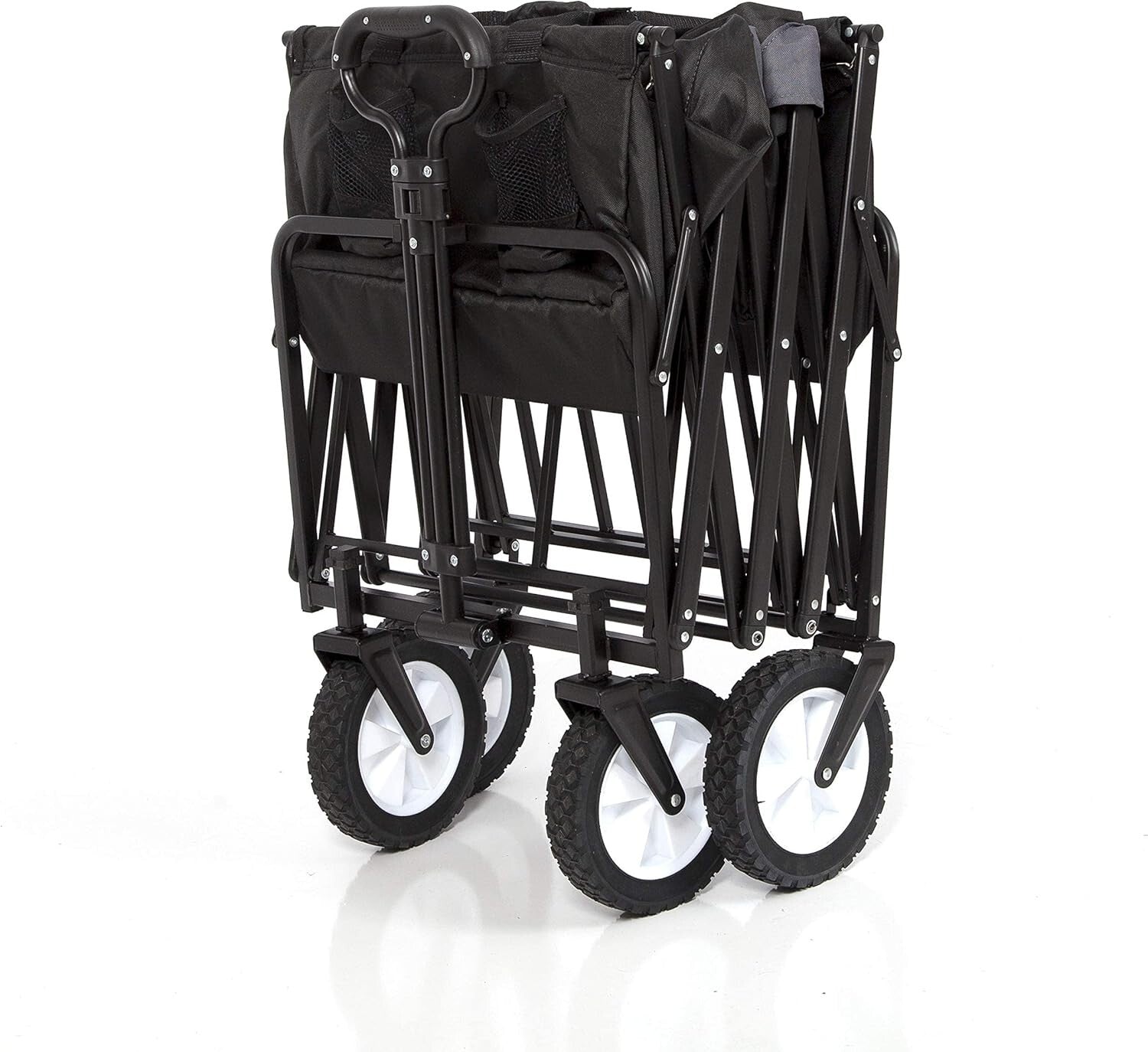 Durable Mac Sports Folding Utility Wagon with Adjustable Handle, 150 Lb Capacity