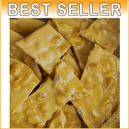 Classic Homemade Style Peanut Brittle - 6-Pound Bulk Size for Anytime Enjoyment