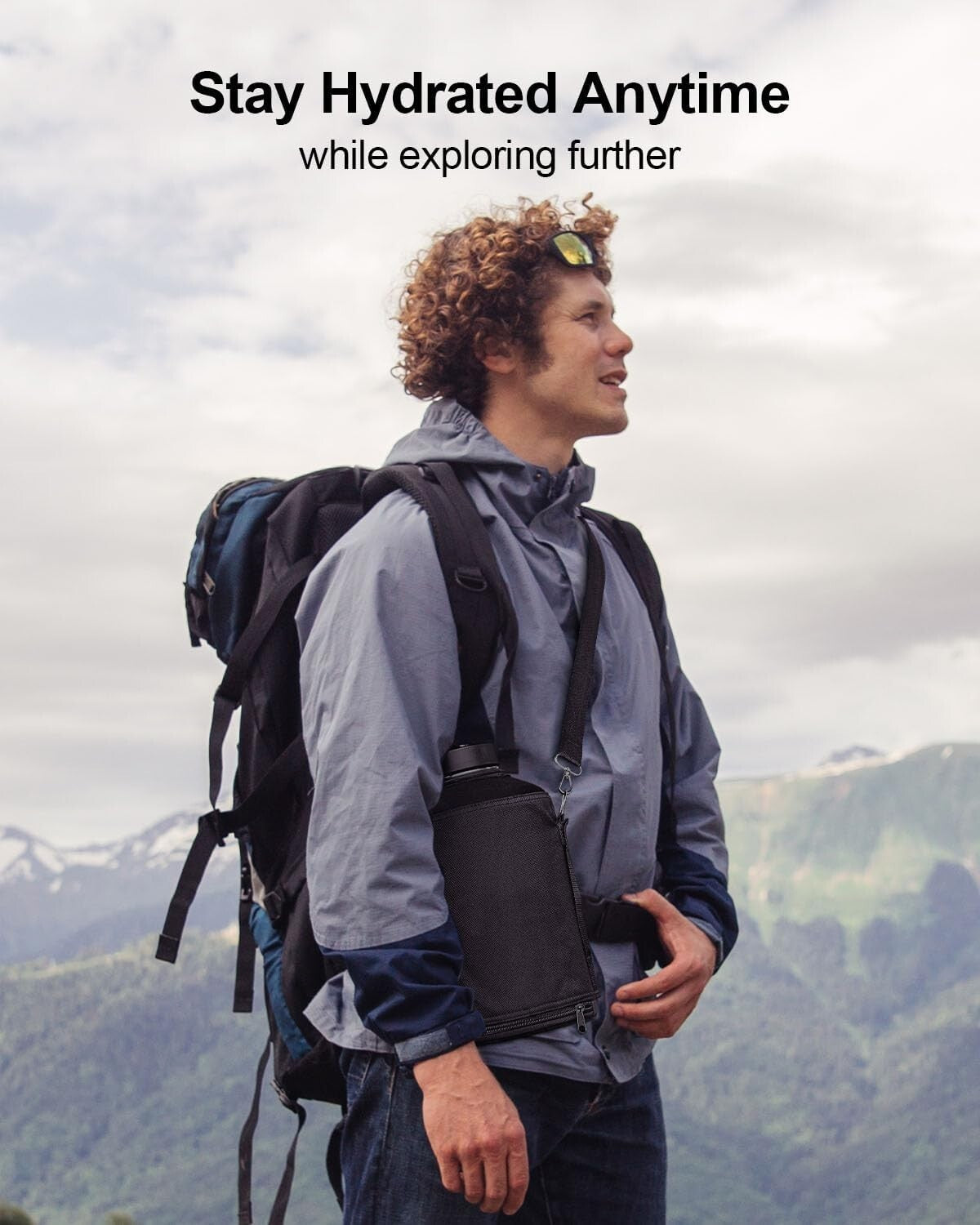 Travel-Friendly 1 Gallon Water Flask with Straw Lid - 48 Hour Cold Retention