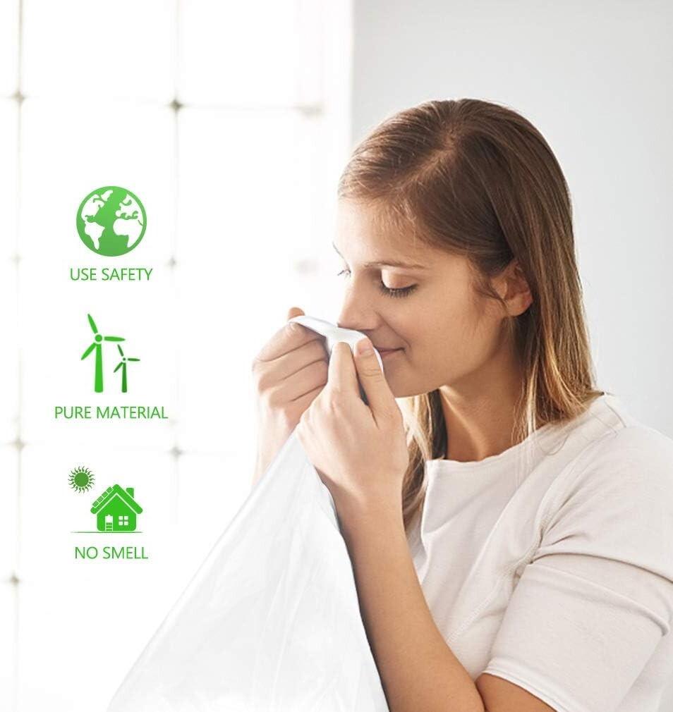 1200 Count Medium Trash Bags, 8 Gallon Clear Bin Liners for Everyday Cleanup