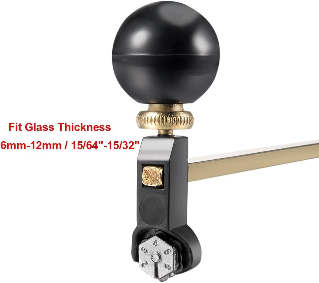 Professional Glass Circular Cutter: Adjustable 120cm Diameter with Suction Cup