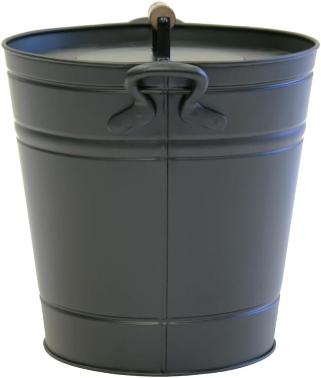 Premium Insulated Ash Container with Lid and Handles - Prevent Home Fires