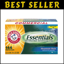 Load image into Gallery viewer, 144 Sheet Case of Biodegradable Mountain Rain Dryer Sheets for Fresh Laundry