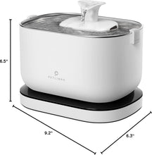 Load image into Gallery viewer, Stylish Rechargeable Wireless Fountain for Cats - 2.5L Stainless Steel Bowl