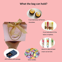 Load image into Gallery viewer, Mini Pink Gift Bags for Baby Showers &amp; Weddings - 5.5x2.5x4.7 Inches - 100 Count