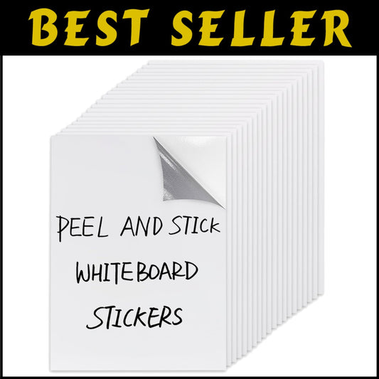 8.3''x11.7'' Dry Erase Stickers - Versatile Vinyl Sheets for Walls, Desks & More