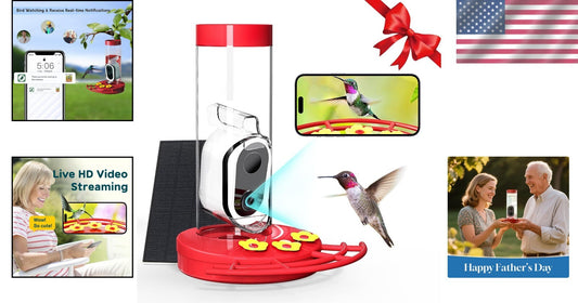 High-Definition Hummingbird Feeder Camera with Notifications – Family-Friendly