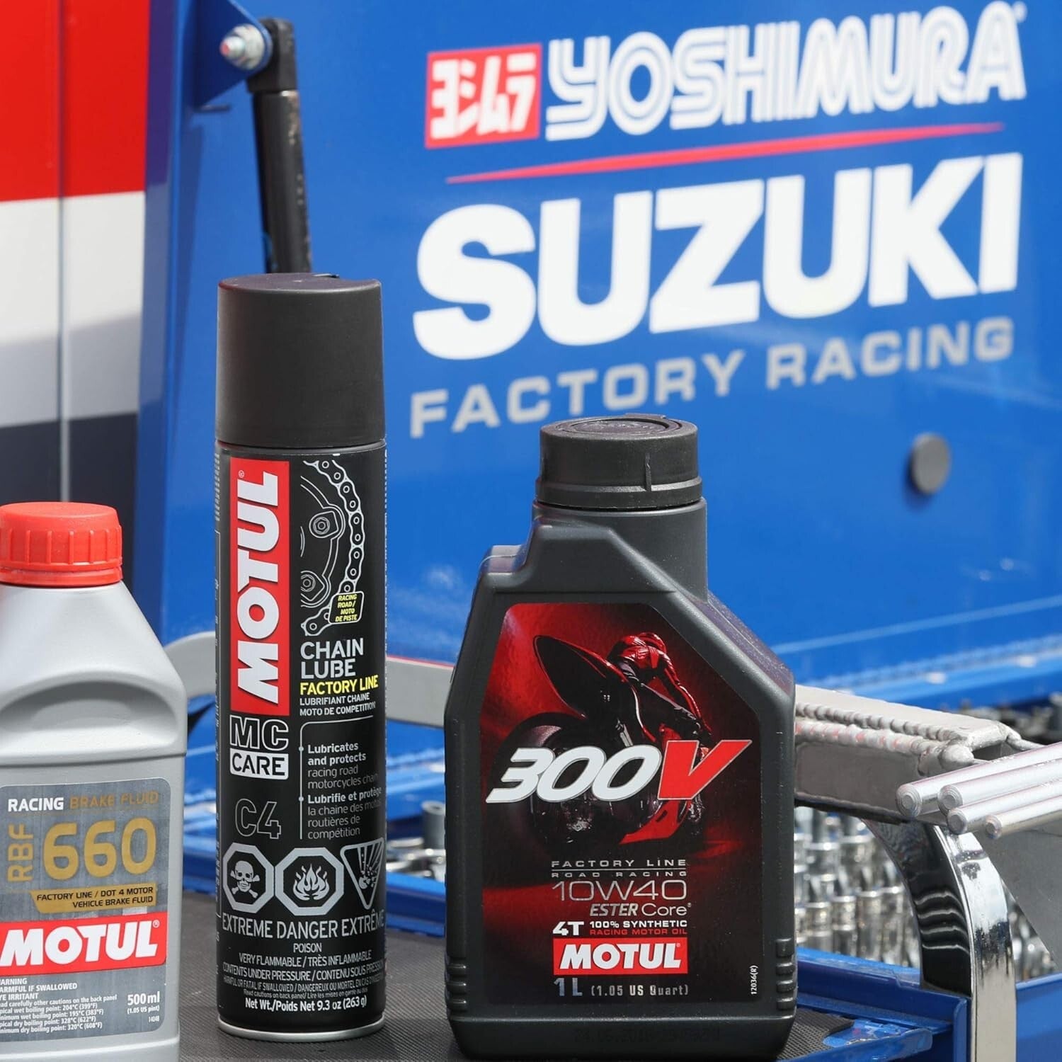 300V Factory Line 4L 10W-40 Synthetic Racing Motorcycle Engine Oil - Ester Core