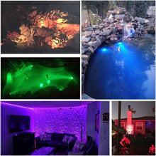 Load image into Gallery viewer, Set of 6 Waterproof RGB Pond Lights – Color Changing LED Spotlights for Outdoor