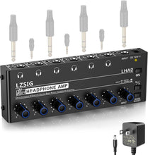Load image into Gallery viewer, Compact Audio Splitter &amp; Headphone Amp for Studio &amp; Stage - 1/4" &amp; 1/8" Output
