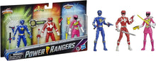 Load image into Gallery viewer, Collectible 3-Pack Action Figures: Mighty Morphin Red, Dino Charge Pink Rangers