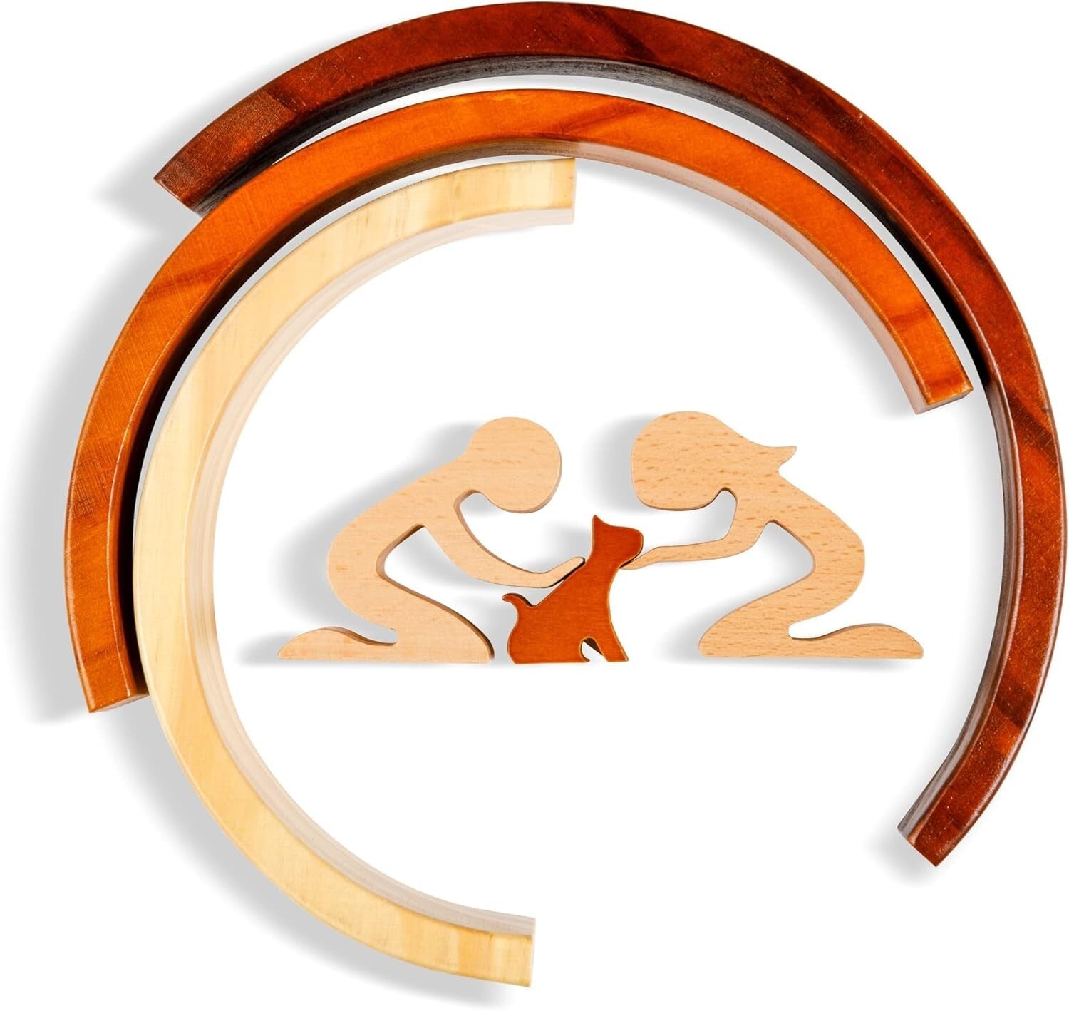 Inspirational Rainbow Bridge Cat Remembrance Statue - Thoughtful Sympathy Gift