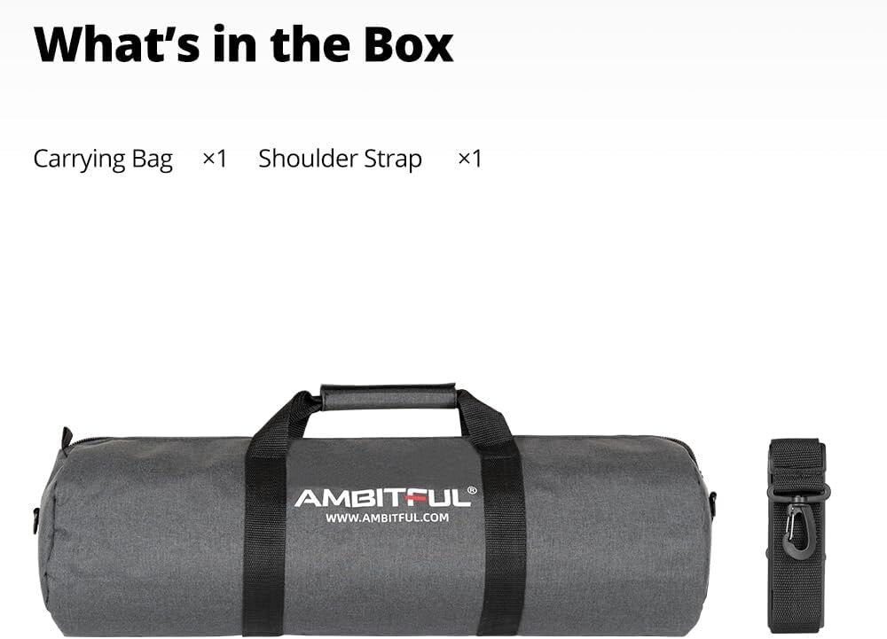 Widened Tripod Carrying Case Bag for Light Stands - Water Resistant & Durable