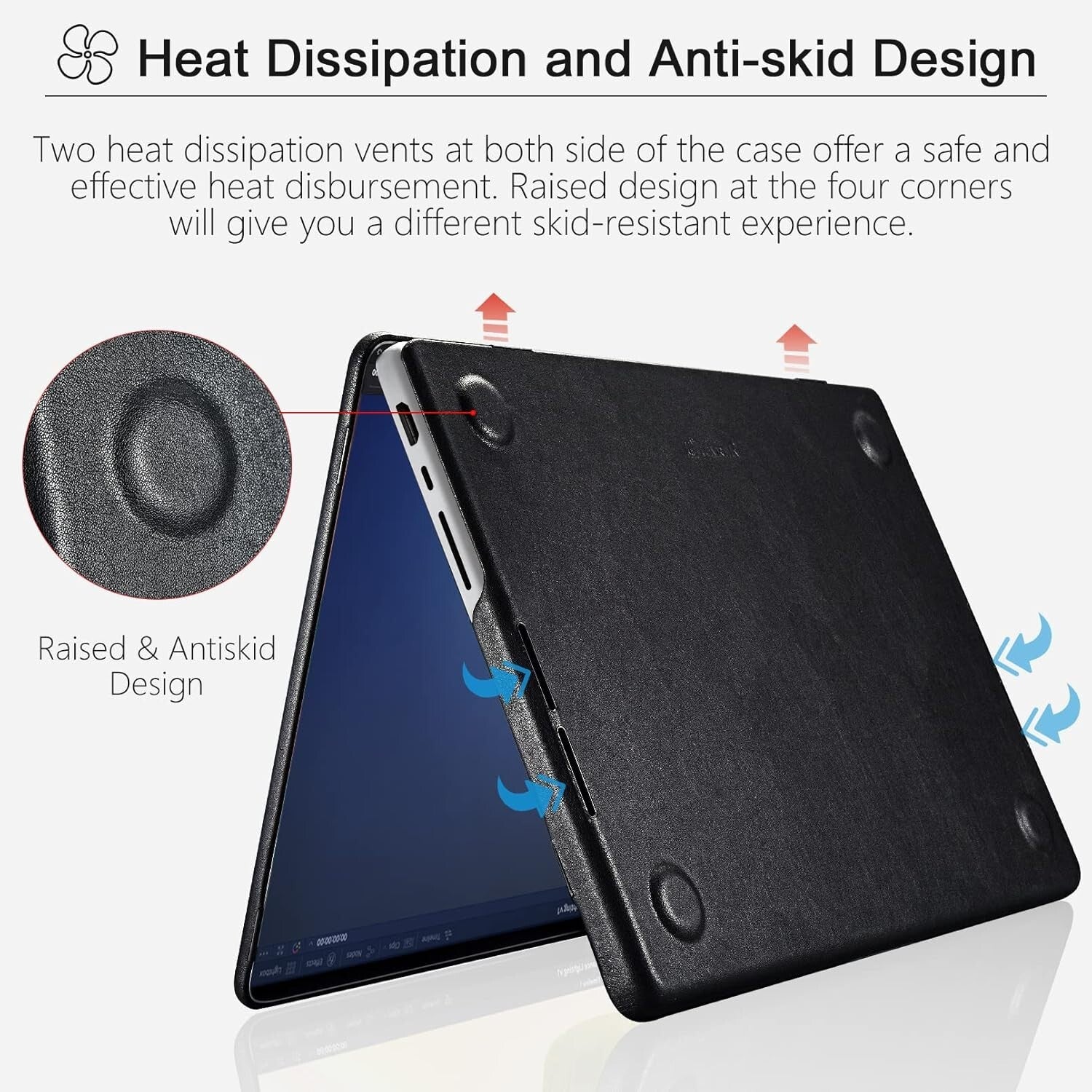 Elegant Leather MacBook Pro 14 Case: Luxurious Protection for 2021-2025 Models