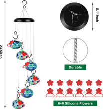 Load image into Gallery viewer, Vibrant Bee-Resistant Hummingbird Feeder with 6 Blue Hanging Balls for Gardens