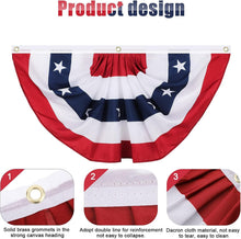Load image into Gallery viewer, Durable Polyester Triangular Flags for 4th of July &amp; Patriotic Celebrations