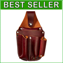 Load image into Gallery viewer, Compact Electrician's Pocket Organizer - Secure Snap Closure, 5 Pockets