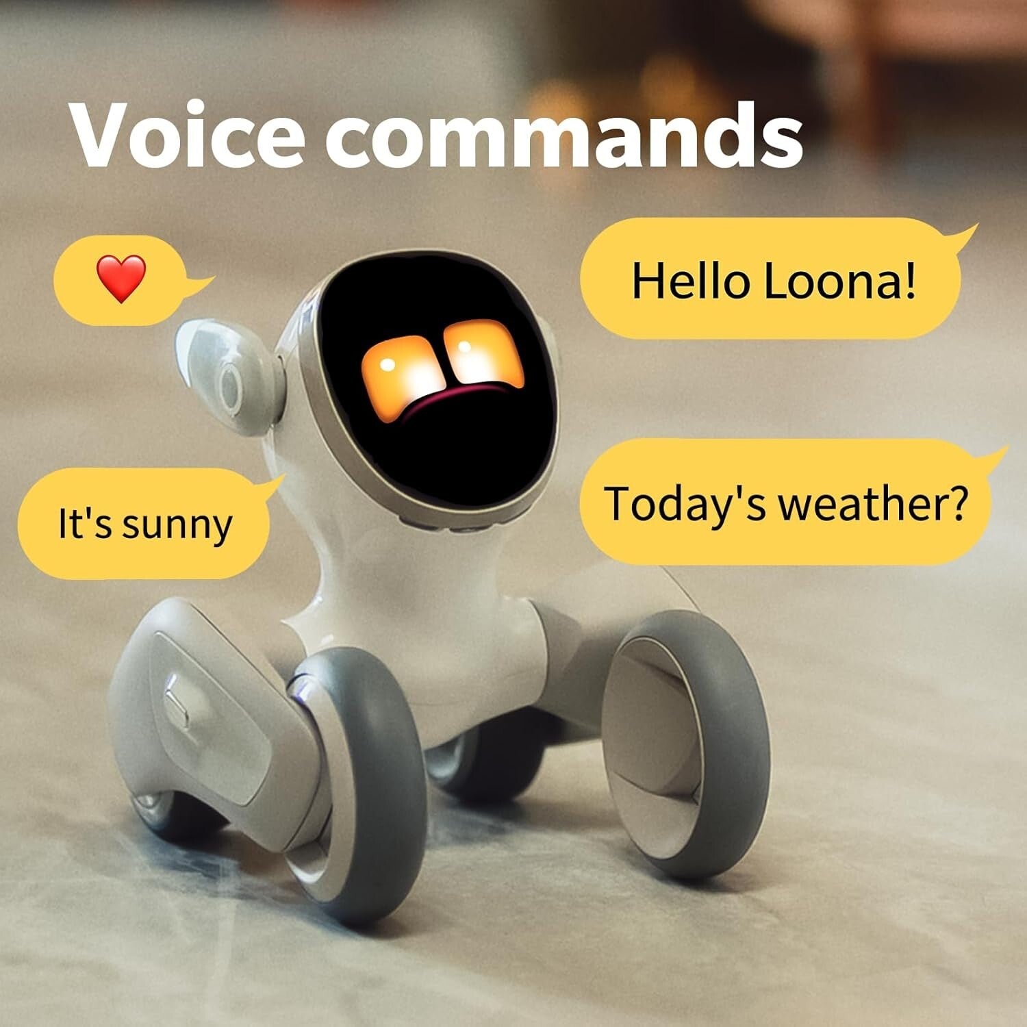 Smart Voice & Gesture-Controlled Dog Robot for Kids - Real-Time Interaction Toy