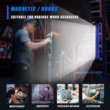 Load image into Gallery viewer, Multi-Functional Rechargeable LED Work Light with Hooks &amp; USB Output, 3000LM