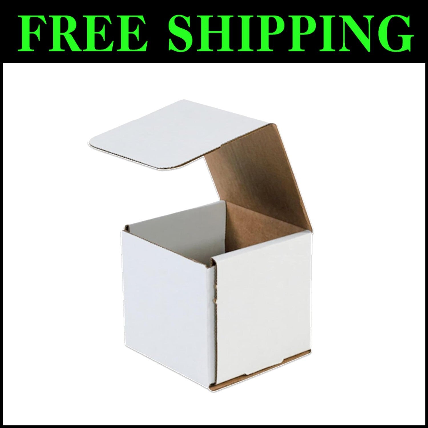 Bulk 50-Pack 5x5x5 Corrugated Boxes - Strong, Lightweight Shipping Solutions