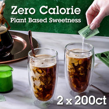 Load image into Gallery viewer, Vegan &amp; Gluten-Free Stevia Sweetener - 200 Zero-Calorie Packets for Drinks