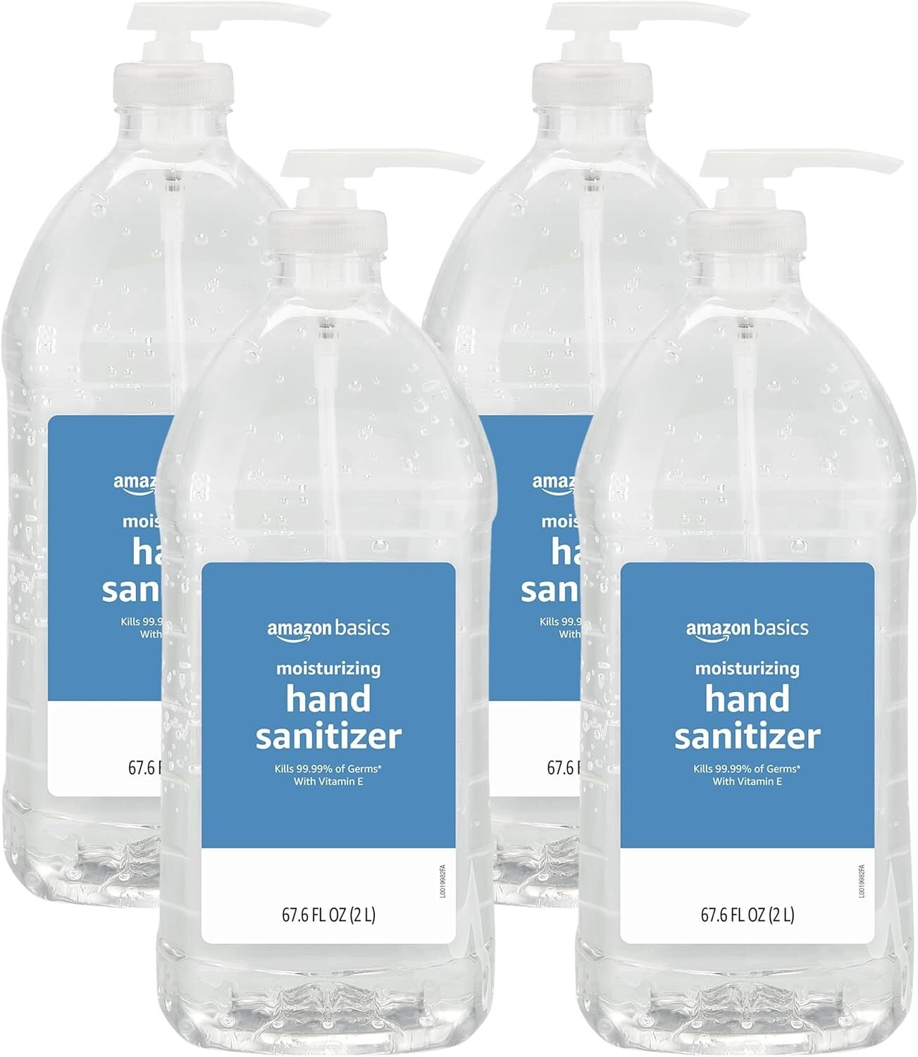 62% Ethyl Alcohol Hand Sanitizer - Original Scent, Pack of 4 with Moisturizers