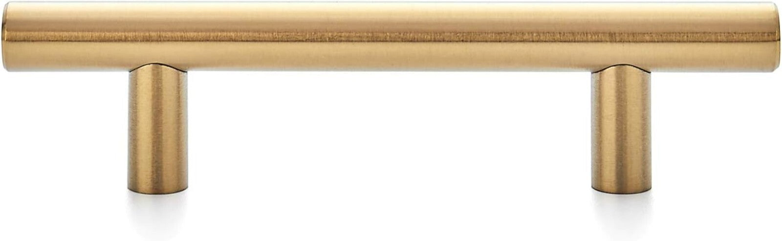 60 Pack Brushed Brass Cabinet Pulls - Elegant 5” Stainless Steel Handles