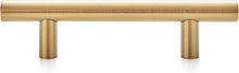 Load image into Gallery viewer, 60 Pack Brushed Brass Cabinet Pulls - Elegant 5” Stainless Steel Handles