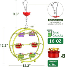 Load image into Gallery viewer, Unique Multi-Port Hummingbird Feeder - Top Fill &amp; Leak-Proof Design in Green