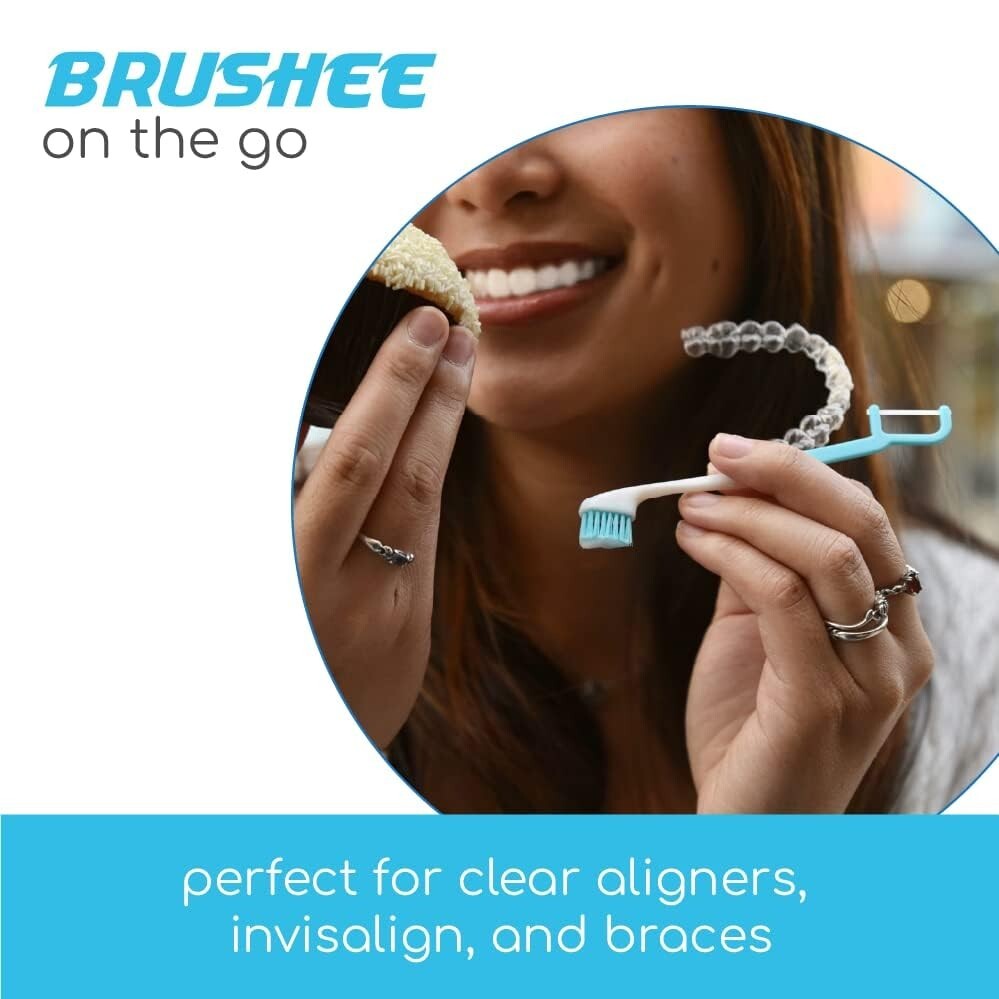 4-in-1 Portable Travel Toothbrush Set - Brush, Floss, Pick, and Paste - 120-Pack