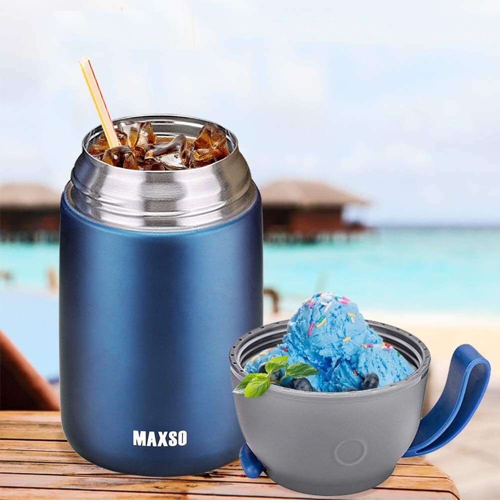 Stainless Steel Vacuum Food Jars - Keep Meals Hot & Cold for 24 Hours