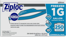 Load image into Gallery viewer, Versatile 250 Count Ziploc 1 Gallon Freezer Bags - Ideal for Meal Prep
