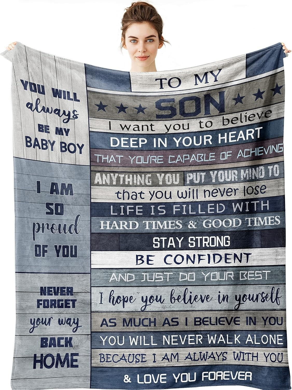 Durable Fleece Throw Blanket for Son - Ideal for All Seasons and Occasions