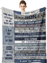 Load image into Gallery viewer, Durable Fleece Throw Blanket for Son - Ideal for All Seasons and Occasions