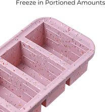 Load image into Gallery viewer, BPA-Free 1 Cup Silicone Freezer Tray with Convenient Lids for Organized Freezing