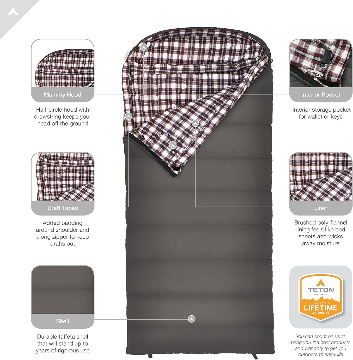 Overnight Comfort with Teton Celsius XXL -25°F Sleeping Bag & Compression Sack