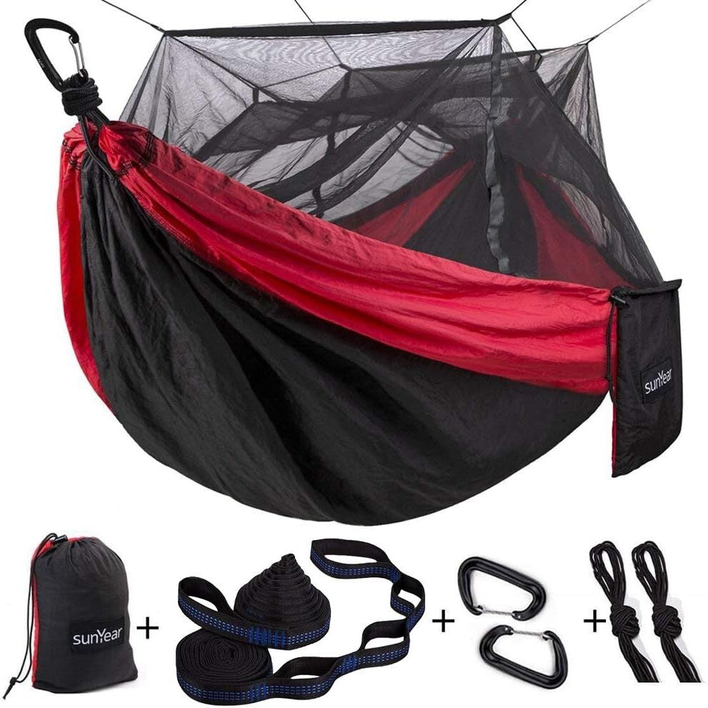 Heavy Duty Portable Camping Hammock for 2 - Convenient Outdoor Sleep Solution