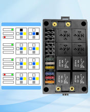 Load image into Gallery viewer, 8 Relay Slots Waterproof Fuse Box - 12V Automotive Power Solution for Vehicles