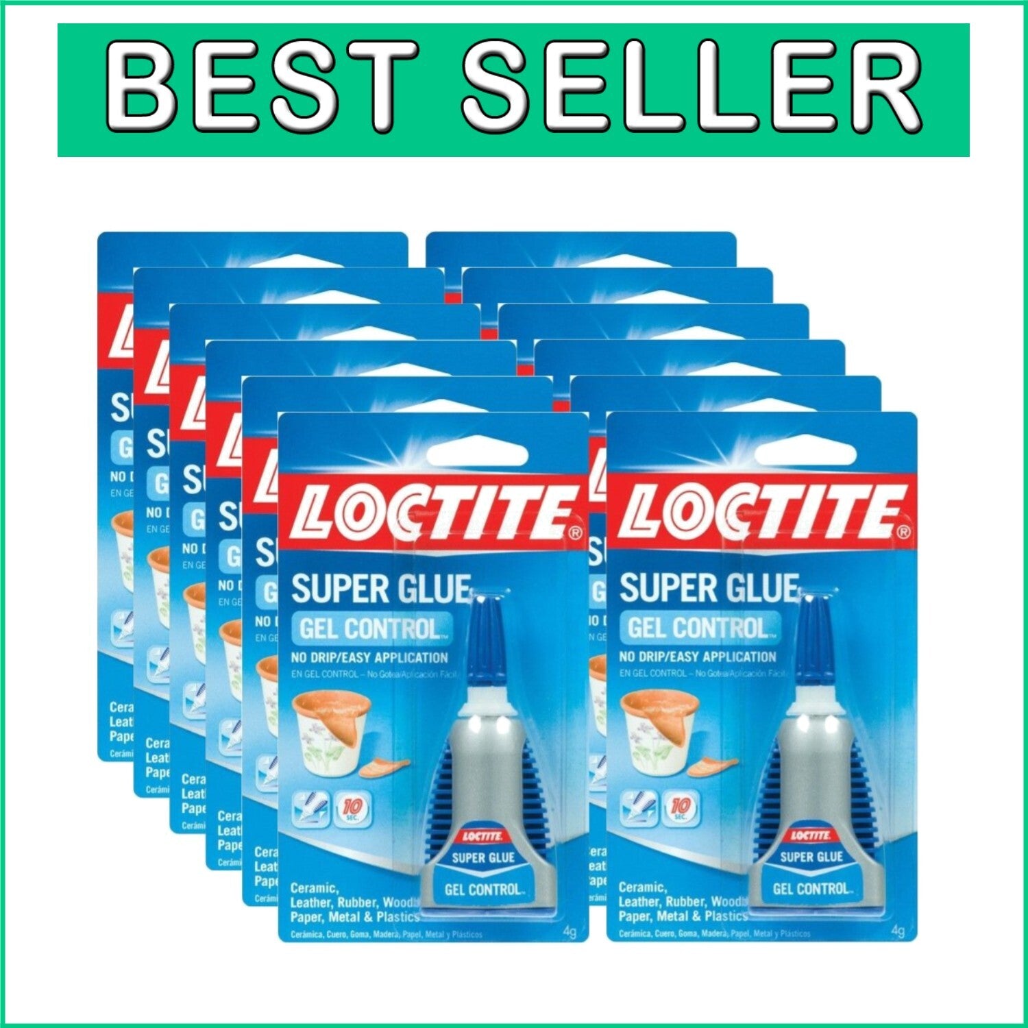 Versatile 12 Pack Super Glue Gel - Ideal for Art, Automotive & Vertical Use