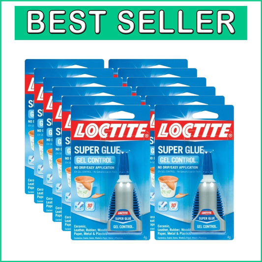 Versatile 12 Pack Super Glue Gel - Ideal for Art, Automotive & Vertical Use